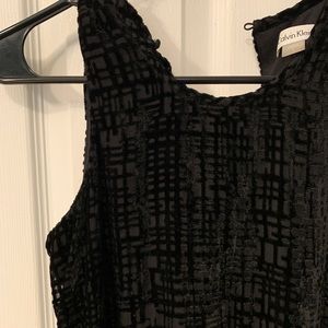 Calvin Klein Velvet Print Mini Dress